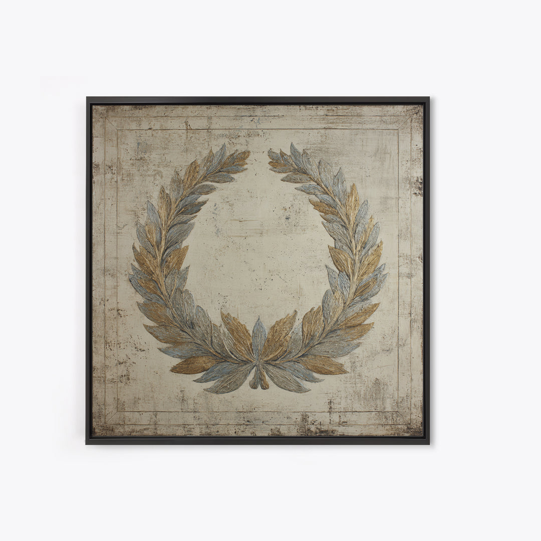 Roman Laurel Wreath Framed Canvas Print, Law Office Art, Printable Art, Office Decor, Fine Art, Counsel, Lawyer, Butterfly Art, LOA-1x1-8