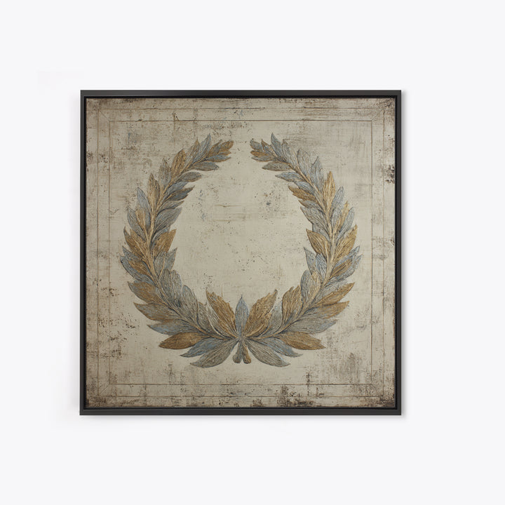 Roman Laurel Wreath Framed Canvas Print, Law Office Art, Printable Art, Office Decor, Fine Art, Counsel, Lawyer, Butterfly Art, LOA-1x1-8