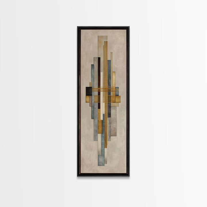Gold Thread Knot Symbolizing Resolution Framed Canvas Print, Law Office Art, Butterfly Print, Office Decor, Oil Painting, LOA-1x3-30