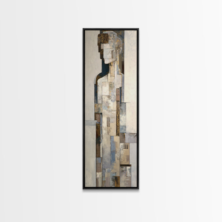 Architectural Arch and Column Abstraction Framed Canvas Print, Law Office Art, Home Office Decor, Office Decor, Abstract Art, LOA-1x3-74