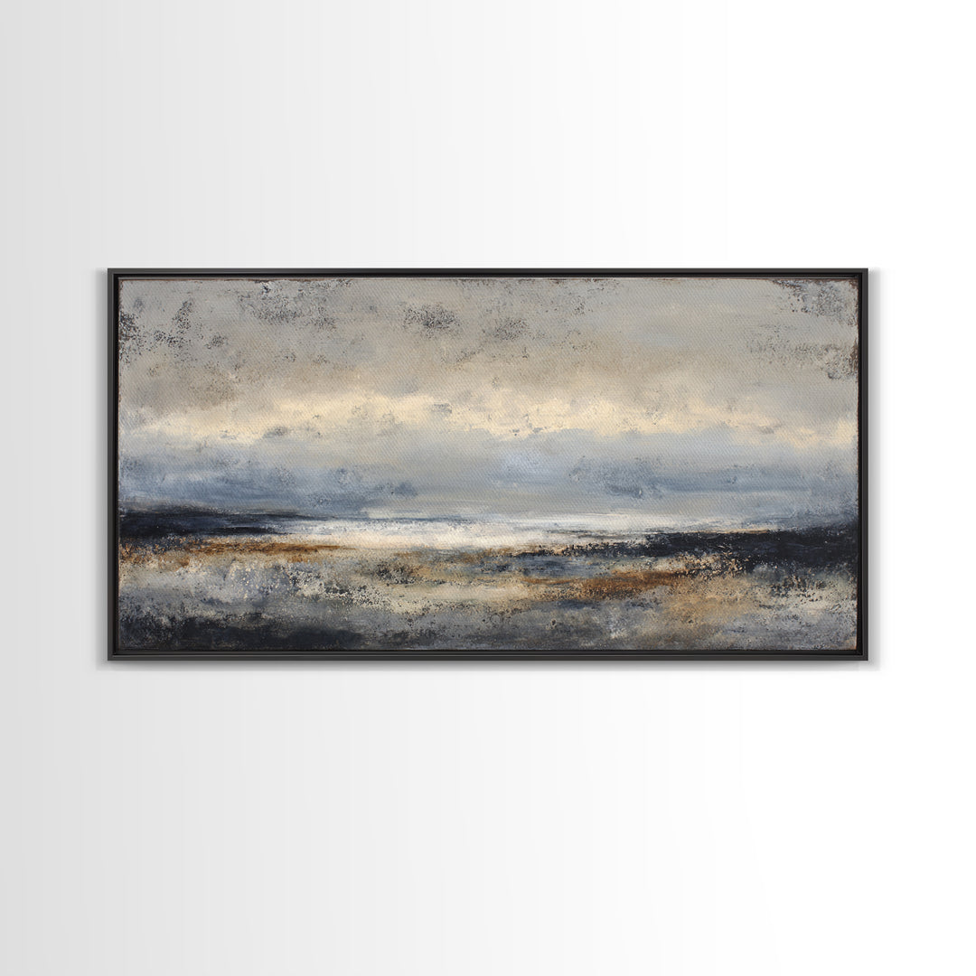 Stormy Landscape with Lighthouse as Guidance Metaphor Canvas Print, Law Office Art, Contemporary Art, Office Decor, Counsel, LOA-2x1-7