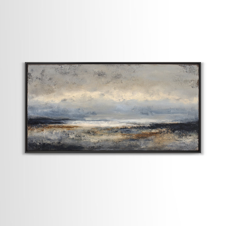 Stormy Landscape with Lighthouse as Guidance Metaphor Canvas Print, Law Office Art, Contemporary Art, Office Decor, Counsel, LOA-2x1-7