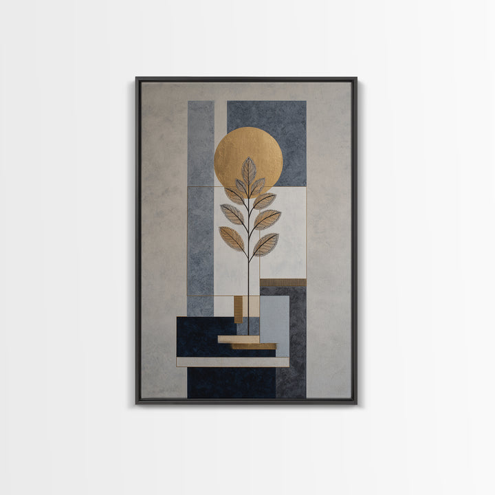 Minimal Line Drawing of Scales and Laurel Canvas Print, Law Office Art, Room Decor, Office Decor, Counsel, Printable Art, LOA-2x3-66