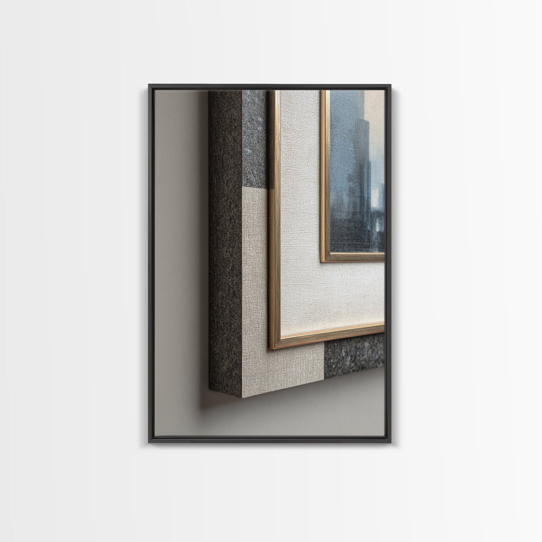 Quiet City Skyline Framed Canvas Print, Law Office Art, Law, Office Decor, Fine Art, Counsel, Modern Decor, Fine Art Print, LOA-2x3-92