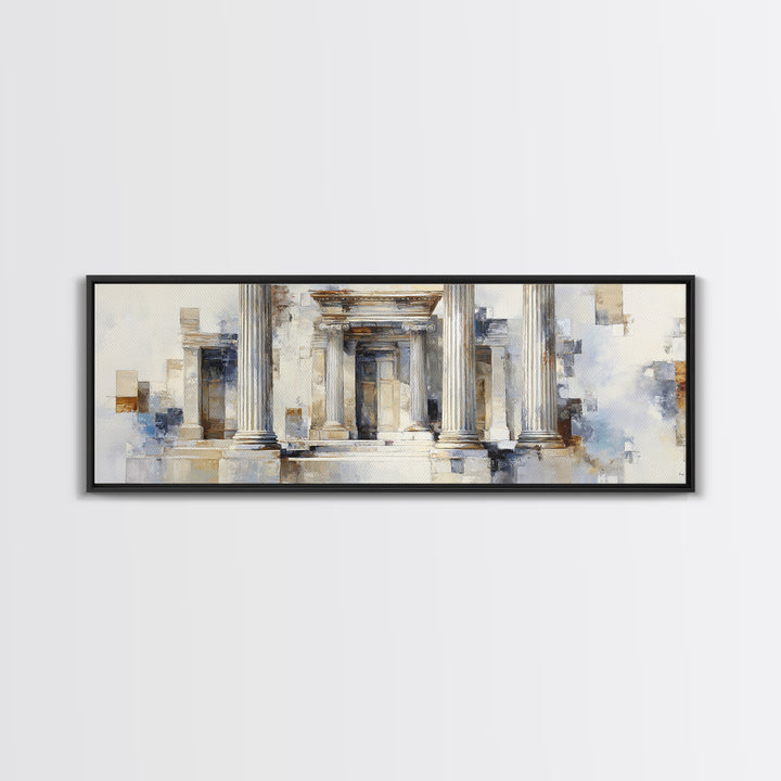 Marble Courthouse Column Study Without Building Scene Canvas Print, Law Office Art, Digital Prints, Office Decor, Counsel, LOA-3x1-67