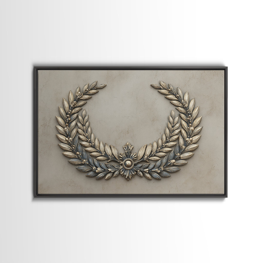 Roman Laurel Wreath Canvas Print, Law Office Art, Decor, Office Decor, Fine Art, Counsel, Bookish Wall Art, Gifts for Lawyers, LOA-3x2-12