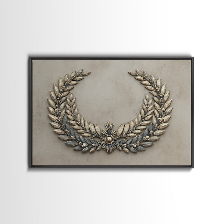 Roman Laurel Wreath Canvas Print, Law Office Art, Decor, Office Decor, Fine Art, Counsel, Bookish Wall Art, Gifts for Lawyers, LOA-3x2-12