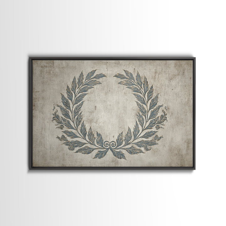 Roman Laurel Wreath Canvas Print, Law Office Art, Teen Girl Room Decor, Office Decor, Fine Art, Counsel, Luxury Decor, LOA-3x2-84