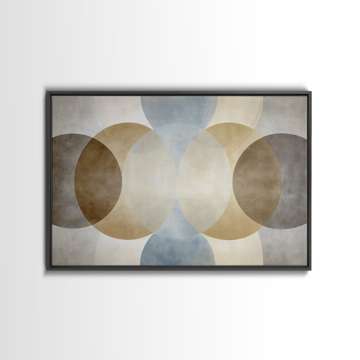 Balanced Geometric Forms Symbolizing Fairness Framed Canvas Print, Law Office Art, Office, Office Decor, Fine Art, Counsel, LOA-3x2-9