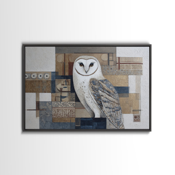 Owl Portrait Representing Wisdom Canvas Print, Law Office Art, Law, Office Decor, Counsel, Modern Decor, Fine Art Print, LOA-3x2-93