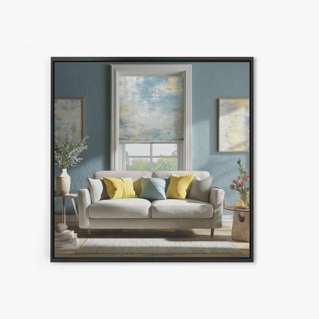 Linen Texture Abstract Canvas Print, Laundry Room Art, New Home Gift, Living Room Decor, Abstract Art, Clean, LRA-1x1-36