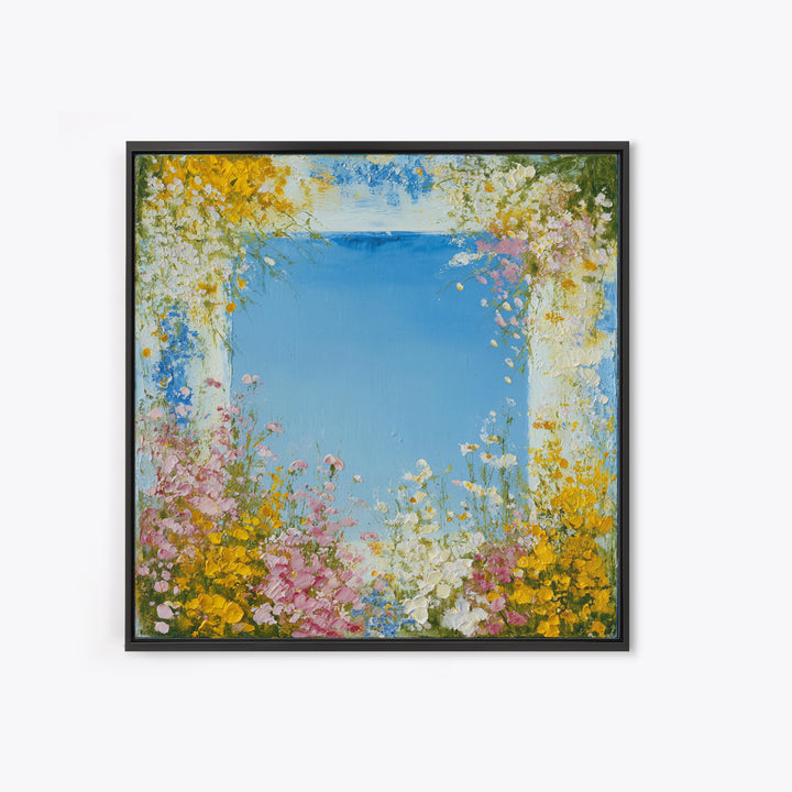 Fresh Air Meadow Landscape for Clean Mood Canvas Print, Laundry Room Art, Neutral Decor, Living Room Decor, Fine Art, Clean, LRA-1x1-95