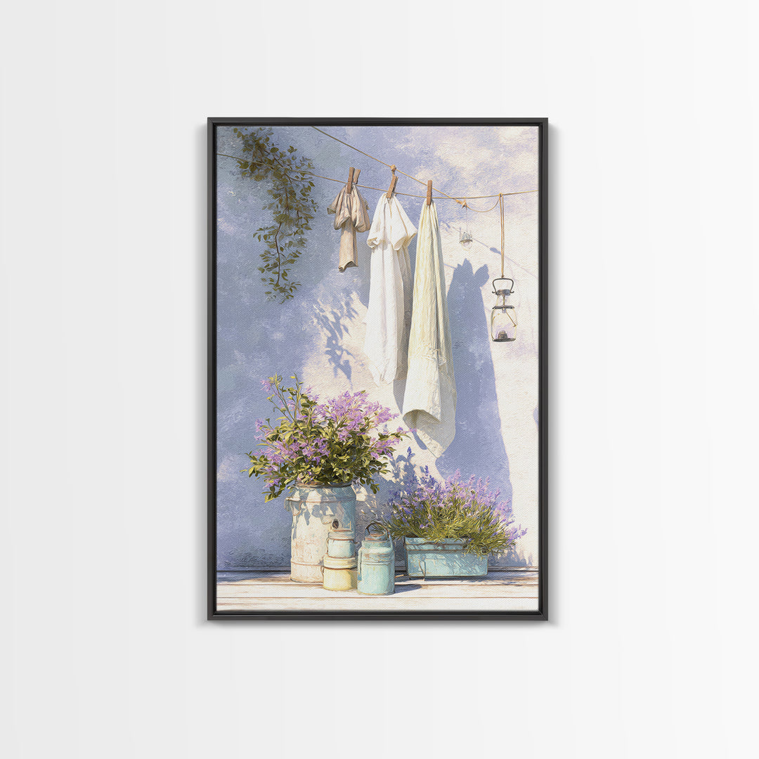Farmhouse Laundry Sign Ornament Without Words Canvas Print, Laundry Room Art, Apartment Wall Art, Living Room Decor, Clean, LRA-2x3-3