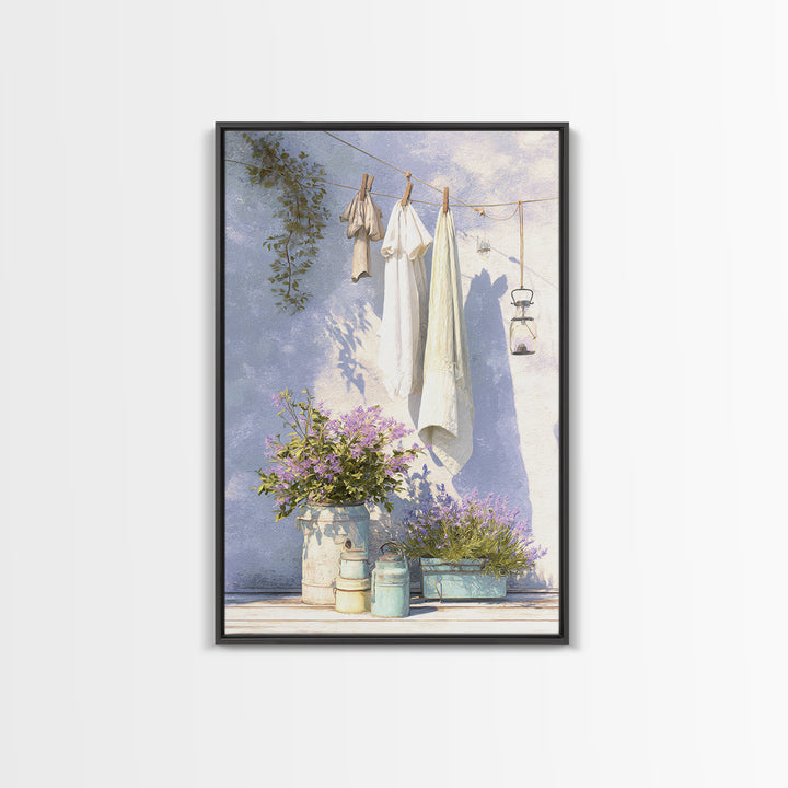 Farmhouse Laundry Sign Ornament Without Words Canvas Print, Laundry Room Art, Apartment Wall Art, Living Room Decor, Clean, LRA-2x3-3
