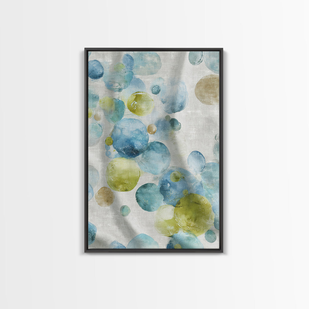 Abstract Suds and Bubbles Canvas Print, Laundry Room Art, Minimalist Decor, Living Room Decor, Abstract Art, Clean, LRA-2x3-54