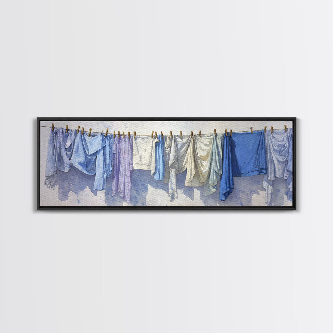 Linen Texture Abstract Canvas Print, Laundry Room Art, Modern Decor, Living Room Decor, Fine Art, Clean, Wall Decor, Painting, LRA-3x1-100