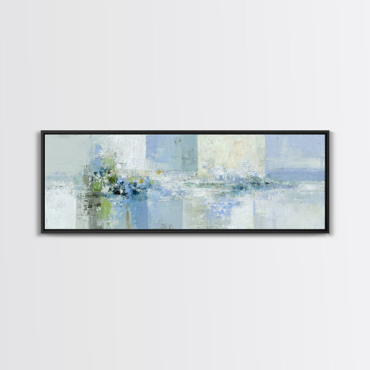 Linen Texture Abstract Framed Canvas Print, Laundry Room Art, Apartment Wall Art, Living Room Decor, Abstract Art, Clean, LRA-3x1-28