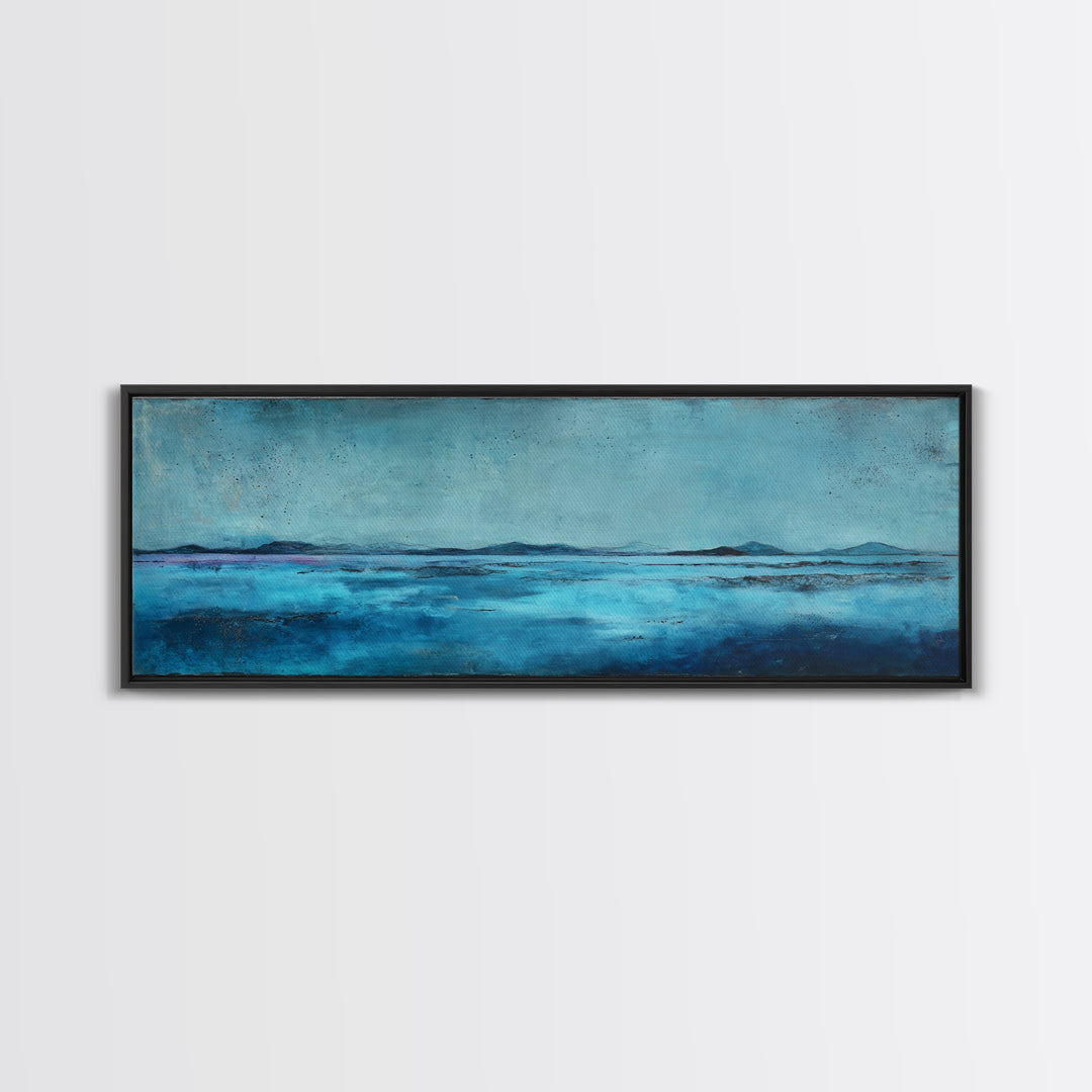 White Shirt on Hanger Framed Canvas Print, Laundry Room Art, Retro Wall Art, Living Room Decor, Watercolor Art, Clean, LRA-3x1-37