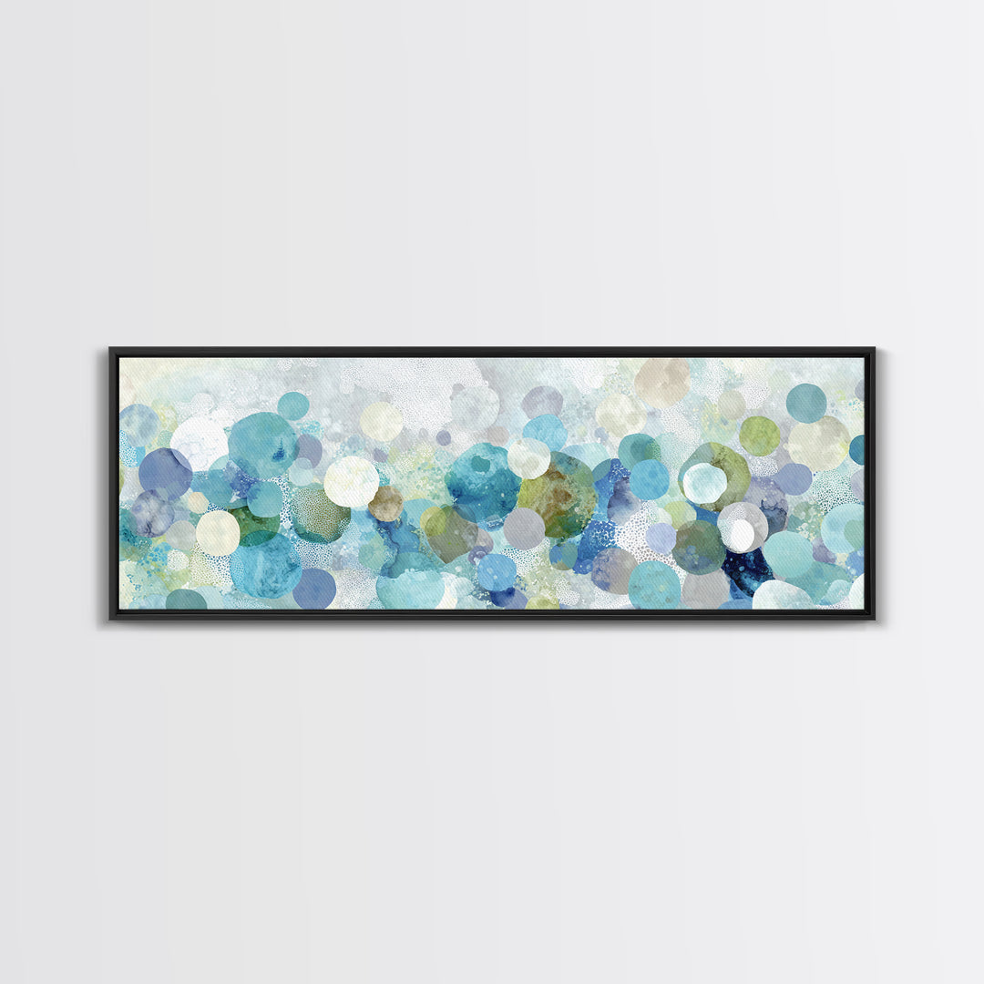 Abstract Suds and Bubbles Canvas Print, Laundry Room Art, Gallery Decor, Living Room Decor, Fine Art, Clean, Contemporary Art, LRA-3x1-62