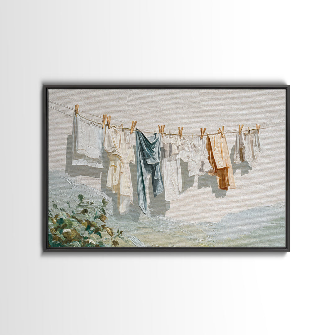 Fresh Air Meadow Landscape for Clean Mood Canvas Print, Laundry Room Art, Gallery Wall Prints, Living Room Decor, Oil Painting, LRA-3x2-51