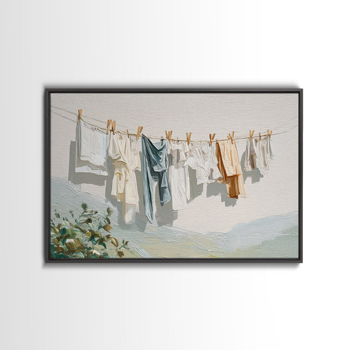 Fresh Air Meadow Landscape for Clean Mood Canvas Print, Laundry Room Art, Gallery Wall Prints, Living Room Decor, Oil Painting, LRA-3x2-51