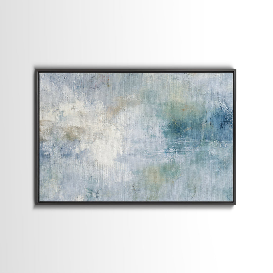 Linen Texture Abstract Framed Canvas Print, Laundry Room Art, Gallery Decor, Living Room Decor, Fine Art, Clean, LRA-3x2-64