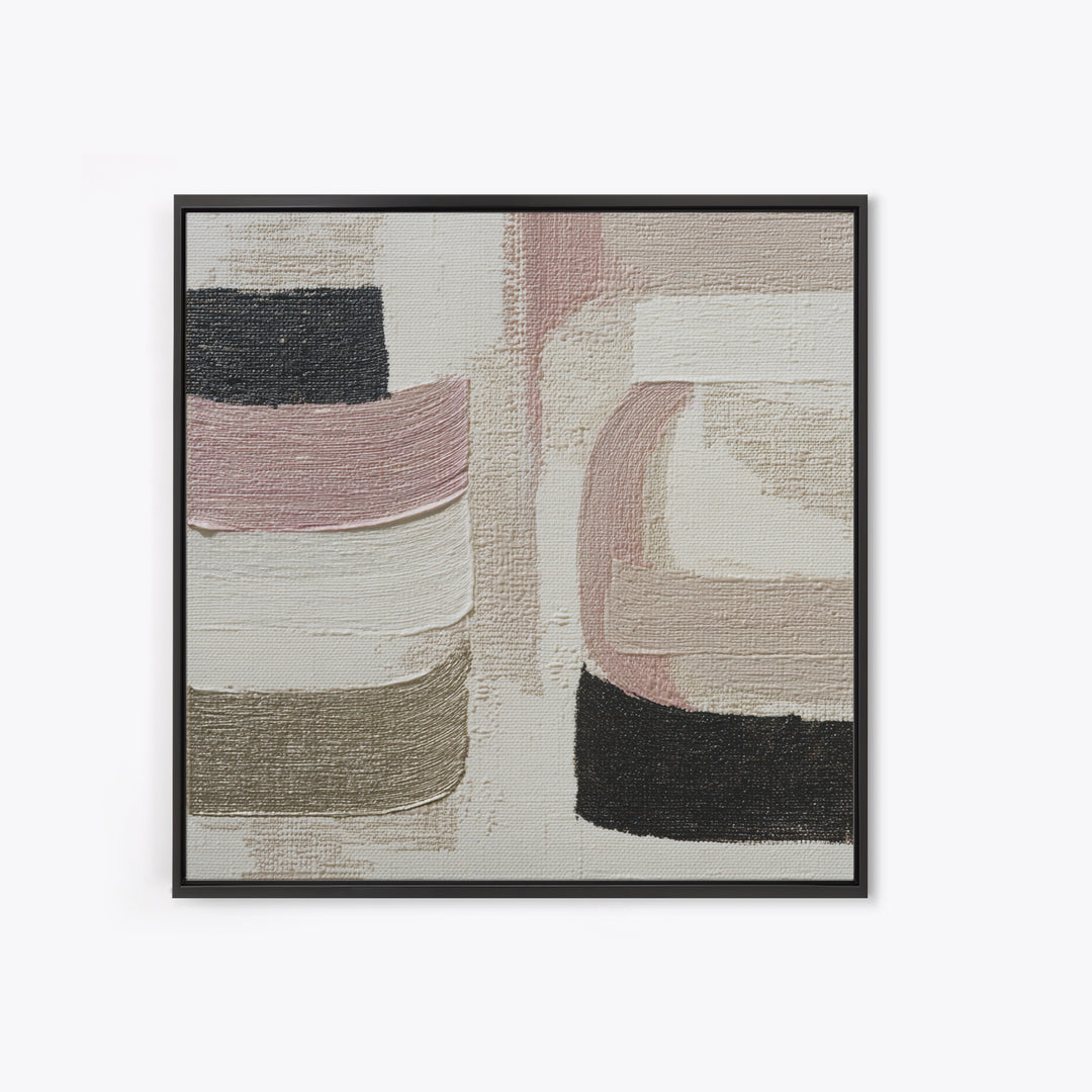 Soft Abstract Linen Texture Framed Canvas Print, Master Bedroom, Farmhouse Wall Art, Bedroom Decor, Fine Art, Sanctuary, MAS-1x1-27