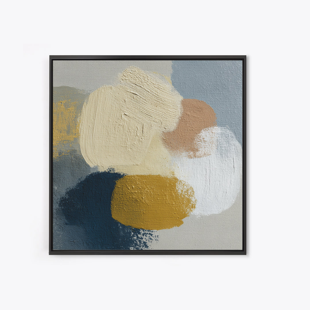 Soft Abstract Linen Texture Framed Canvas Print, Master Bedroom, Over Bed Wall Art, Bedroom Decor, Abstract Art, Sanctuary, MAS-1x1-51