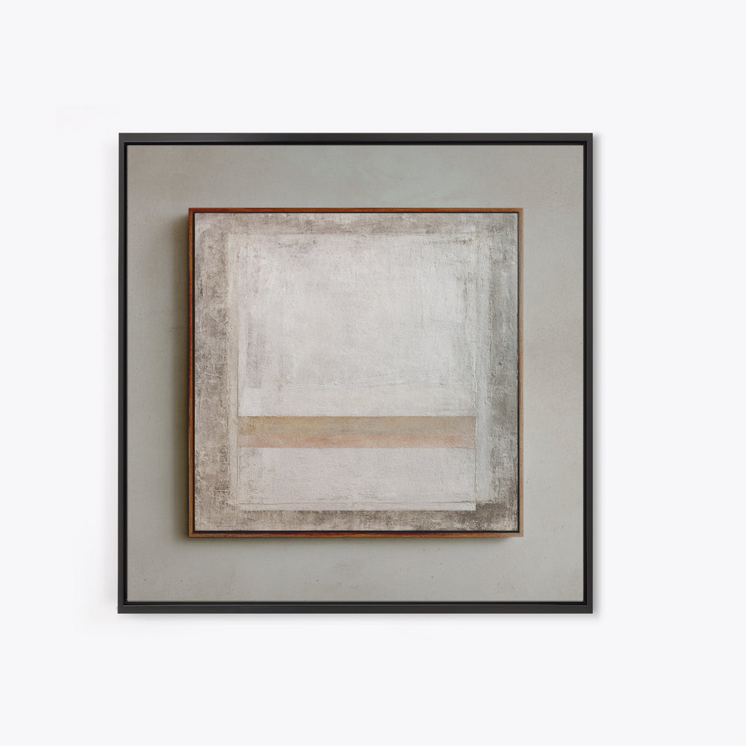 Minimal Two Figure Line Drawing Framed Canvas Print, Master Bedroom, Textured Painting, Bedroom Decor, Fine Art, Sanctuary, MAS-1x1-53