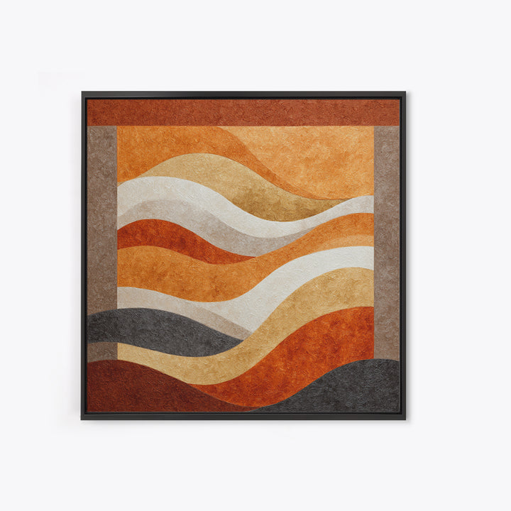 Abstract Wave Forms Framed Canvas Print, Master Bedroom, Wall Art Bedroom, Bedroom Decor, Sanctuary, Statement Artwork, MAS-1x1-68