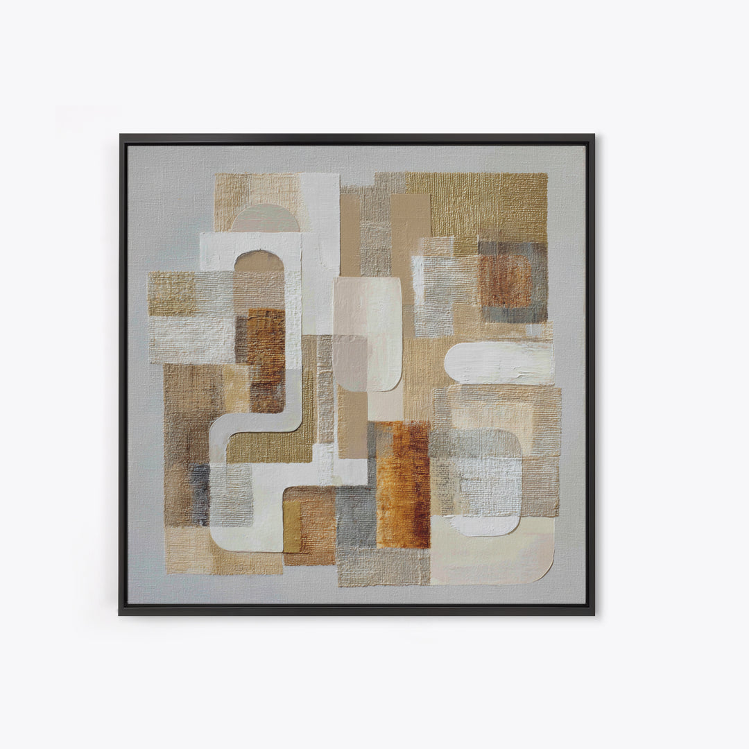 Soft Abstract Linen Texture Canvas Print, Master Bedroom, Statement Artwork, Bedroom Decor, Abstract Art, Sanctuary, MAS-1x1-75
