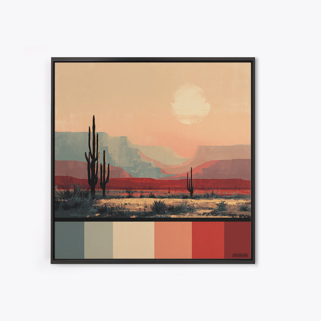 Quiet Desert Dusk Canvas Print, Master Bedroom, Boho Decor, Bedroom Decor, Fine Art, Sanctuary, Wall Art Prints, Large Wall Art, MAS-1x1-82