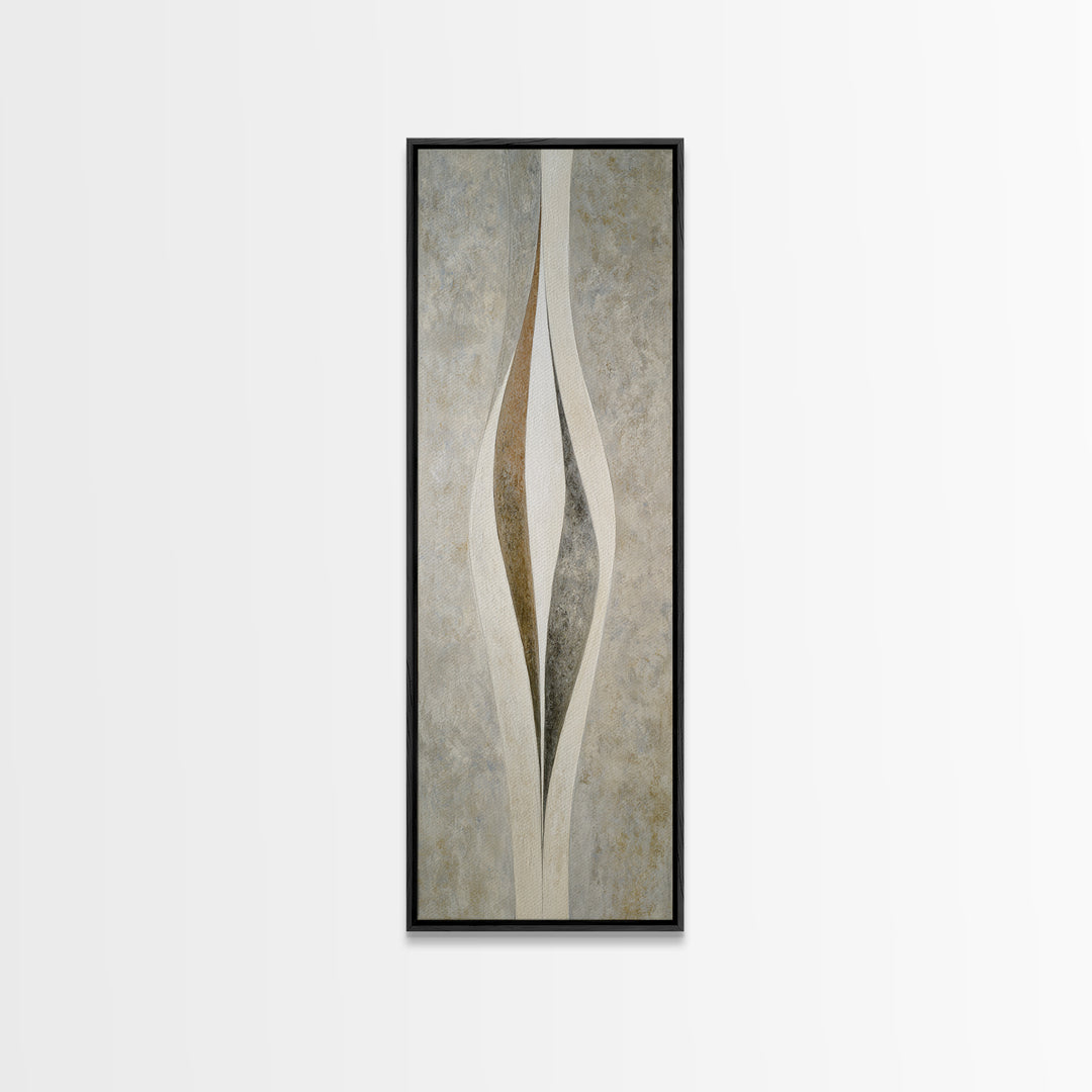 Minimal Stone Shapes Canvas Print, Master Bedroom, Above Bed Wall Decor, Bedroom Decor, Fine Art, Sanctuary, Textured Painting, MAS-1x3-100