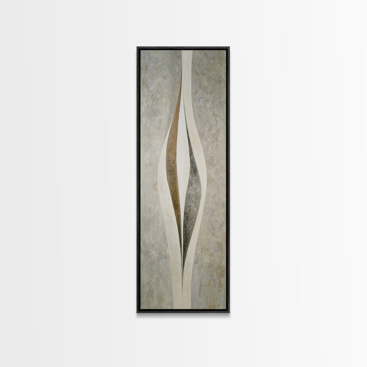 Minimal Stone Shapes Canvas Print, Master Bedroom, Above Bed Wall Decor, Bedroom Decor, Fine Art, Sanctuary, Textured Painting, MAS-1x3-100