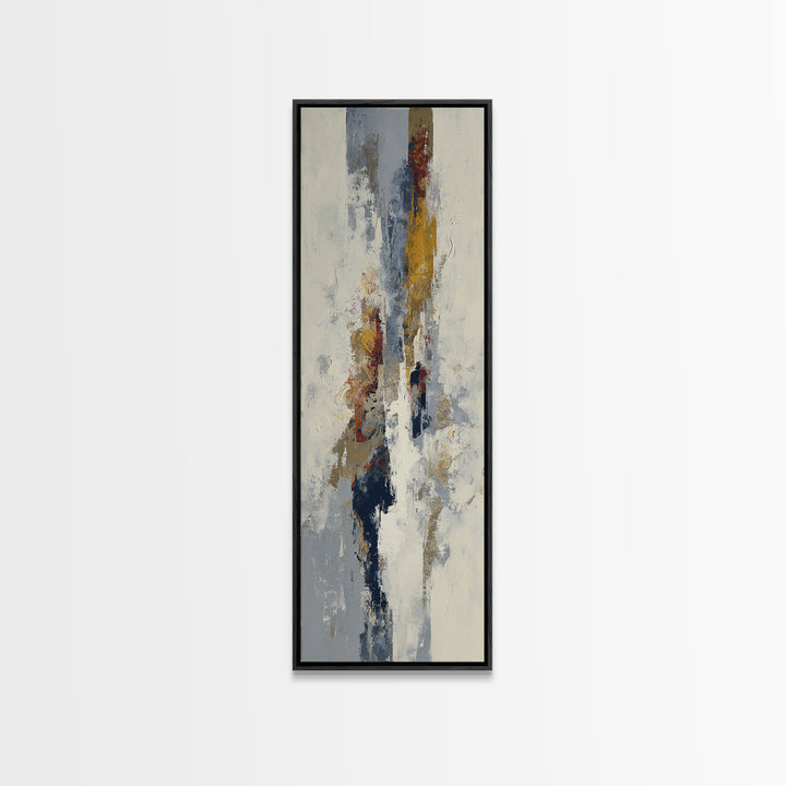 Large Cream Abstract Framed Canvas Print, Master Bedroom, Textured Painting, Bedroom Decor, Abstract Art, Sanctuary, Wall Decal, MAS-1x3-29