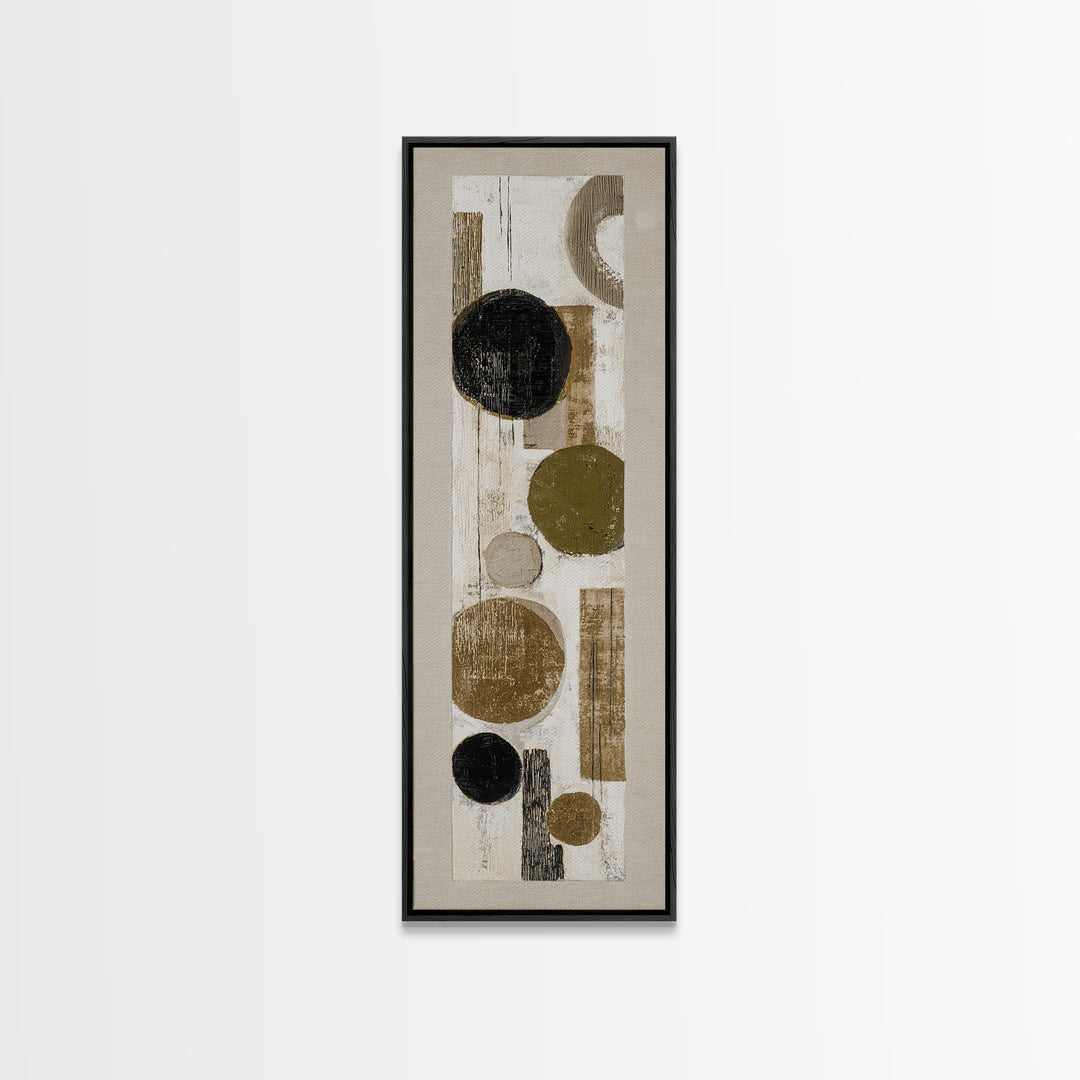 Minimal Stone Shapes Framed Canvas Print, Master Bedroom, Minimalist Decor, Bedroom Decor, Fine Art, Sanctuary, Farmhouse Decor, MAS-1x3-4