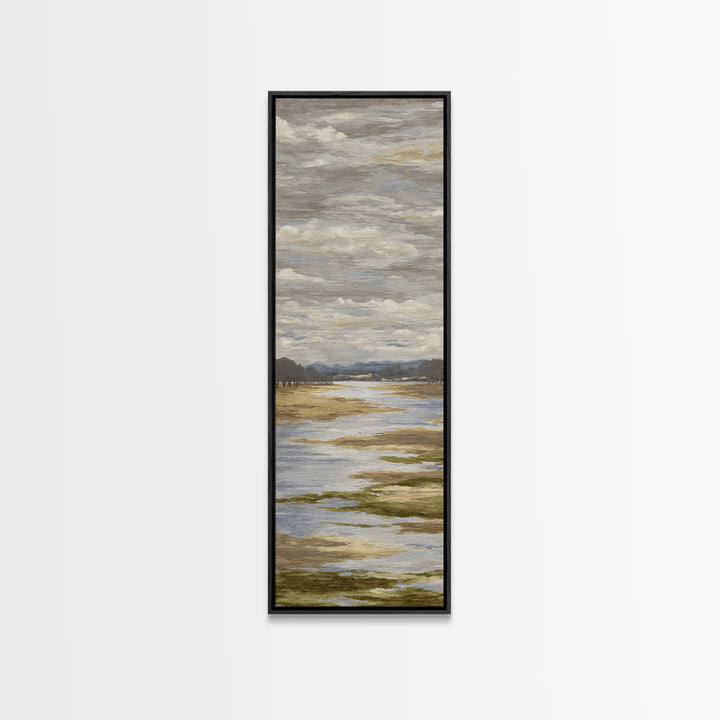 Blush and Taupe Cloudscape Canvas Print, Master Bedroom, Neutral Decor, Bedroom Decor, Fine Art, Sanctuary, Home Decor, MAS-1x3-42