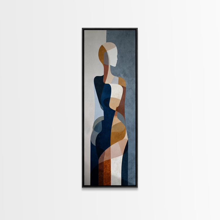 Classical Reclining Figure Implied Through Line Art Canvas Print, Master Bedroom, Boho Decor, Bedroom Decor, Sanctuary, MAS-1x3-82