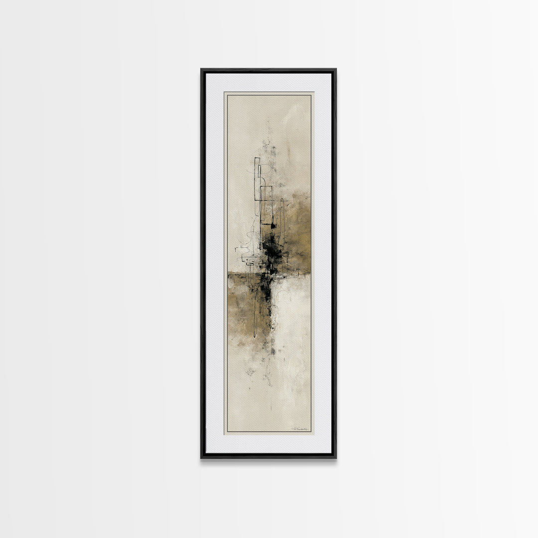Minimal Two Figure Line Drawing Canvas Print, Master Bedroom, Vinyl Wall Decal, Bedroom Decor, Fine Art, Sanctuary, MAS-1x3-89