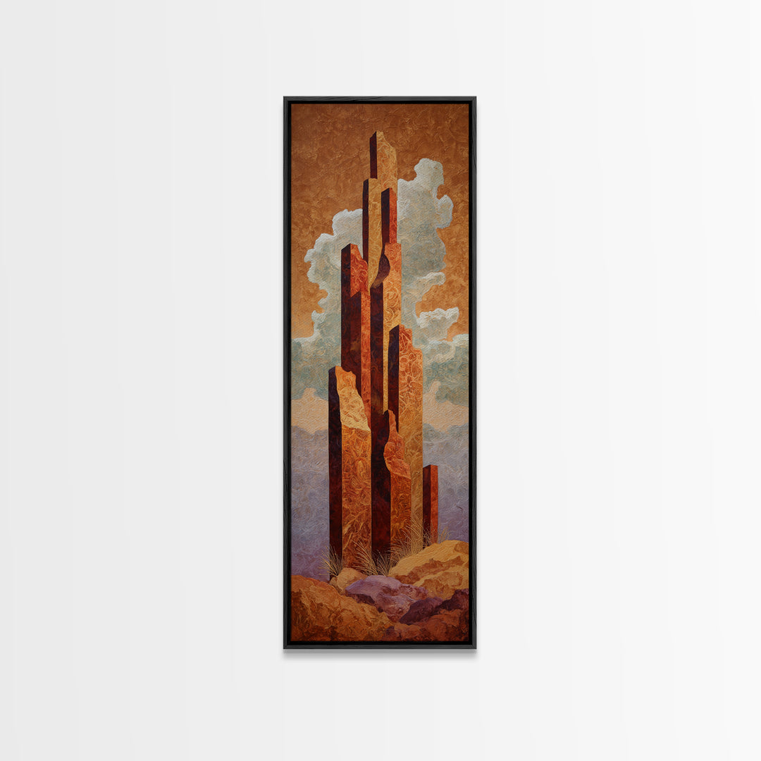 Quiet Desert Dusk Canvas Print, Master Bedroom, Room Decor, Bedroom Decor, Fine Art, Sanctuary, Wall Decal, Printable Art, MAS-1x3-94