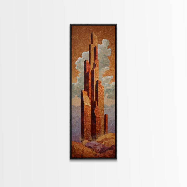 Quiet Desert Dusk Canvas Print, Master Bedroom, Room Decor, Bedroom Decor, Fine Art, Sanctuary, Wall Decal, Printable Art, MAS-1x3-94