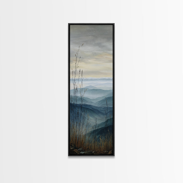 Soft Mountain Ridge Canvas Print, Master Bedroom, Boho Decor, Bedroom Decor, Fine Art, Sanctuary, Wall Art Prints, MAS-1x3-97