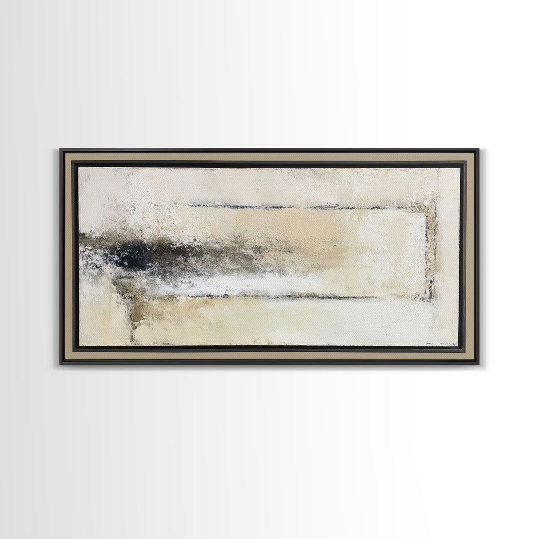 Minimal Two Figure Line Drawing Framed Canvas Print, Master Bedroom, Bedroom Decor, Fine Art, Sanctuary, Living Room Prints, MAS-2x1-1