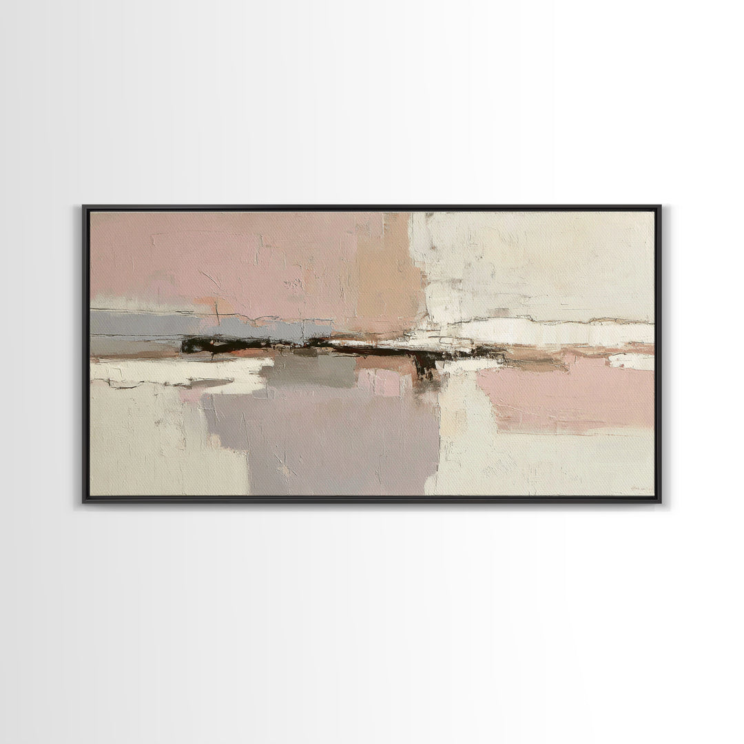 Minimal Two Figure Line Drawing Framed Canvas Print, Master Bedroom, Bedroom Decor, Fine Art, Sanctuary, Living Room Prints, MAS-2x1-25