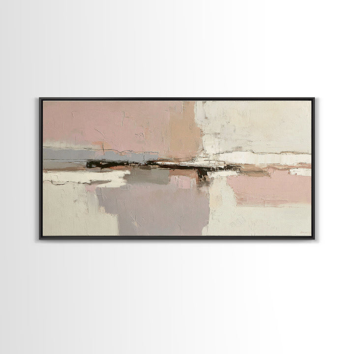 Minimal Two Figure Line Drawing Framed Canvas Print, Master Bedroom, Bedroom Decor, Fine Art, Sanctuary, Living Room Prints, MAS-2x1-25