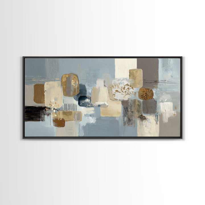Minimal Stone Shapes Canvas Print, Master Bedroom, Home Decor, Bedroom Decor, Abstract Art, Sanctuary, Bedroom Wall Decor, MAS-2x1-36