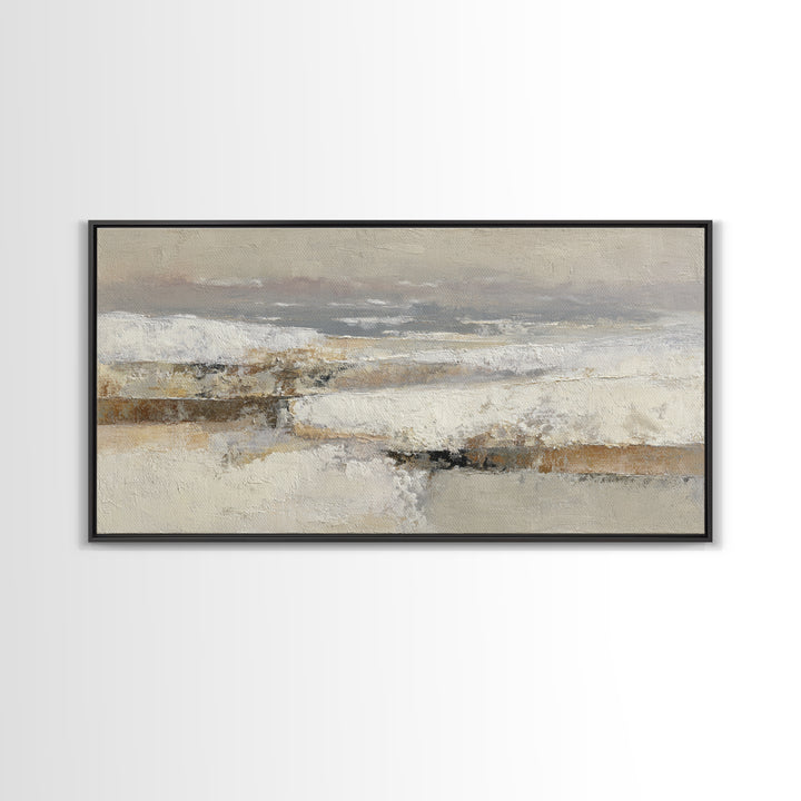 Minimal Stone Shapes Framed Canvas Print, Master Bedroom, Bedroom Prints, Bedroom Decor, Abstract Art, Sanctuary, Gallery Decor, MAS-2x1-84