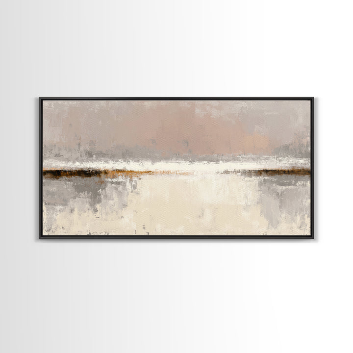 Minimal Two Figure Line Drawing Framed Canvas Print, Master Bedroom, Rustic Home Decor, Bedroom Decor, Oil Painting, Sanctuary, MAS-2x1-97