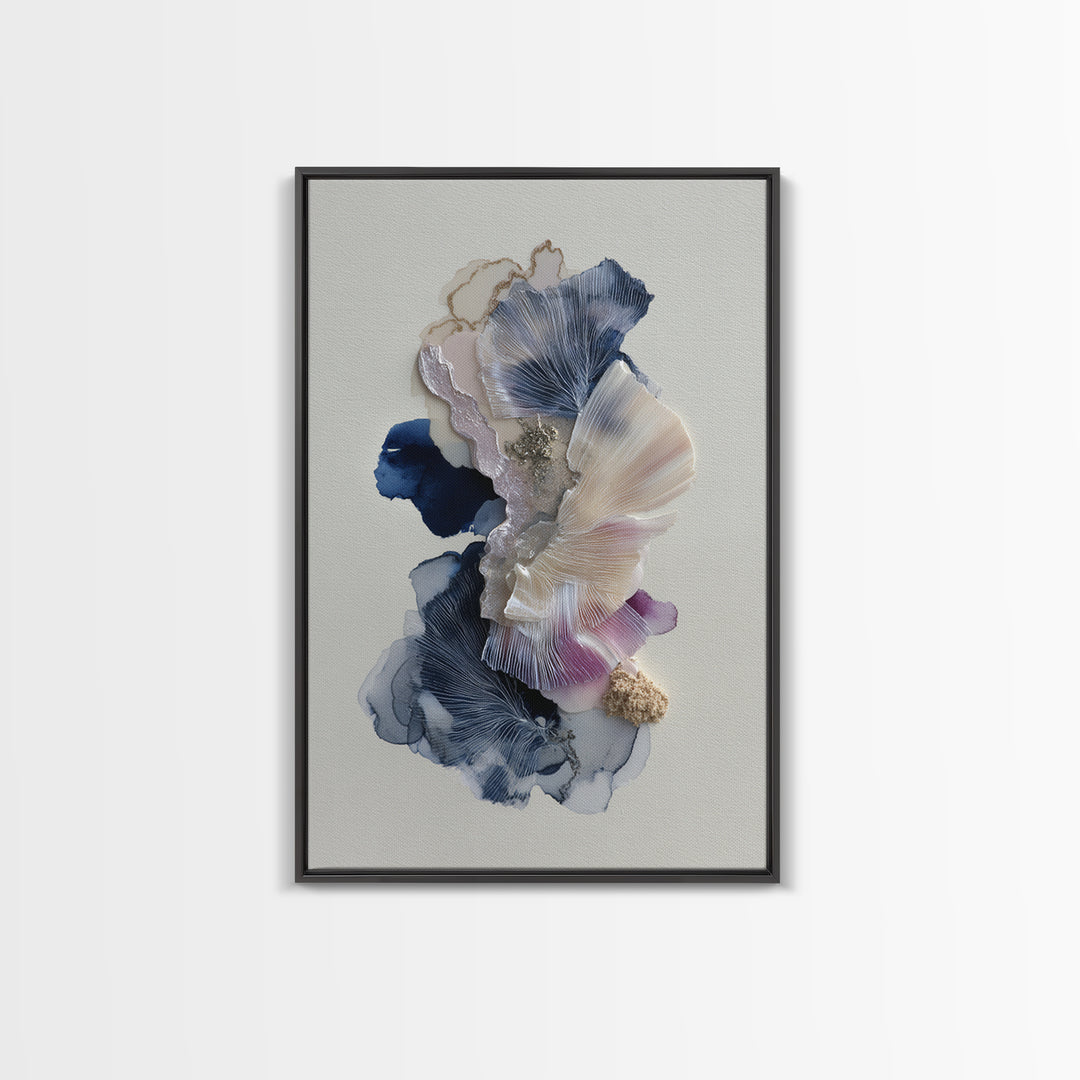 Tonal Floral Diptych Framed Canvas Print, Master Bedroom, Wall Decor, Bedroom Decor, Fine Art, Sanctuary, Farmhouse Wall Decor, MAS-2x3-46