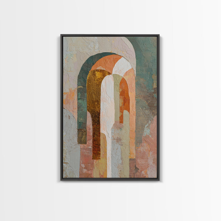 Large Cream Abstract Framed Canvas Print, Master Bedroom, Rustic Home Decor, Bedroom Decor, Abstract Art, Sanctuary, MAS-2x3-73